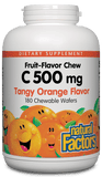 Natural Factors C 500 mg Fruit-Flavor Chew