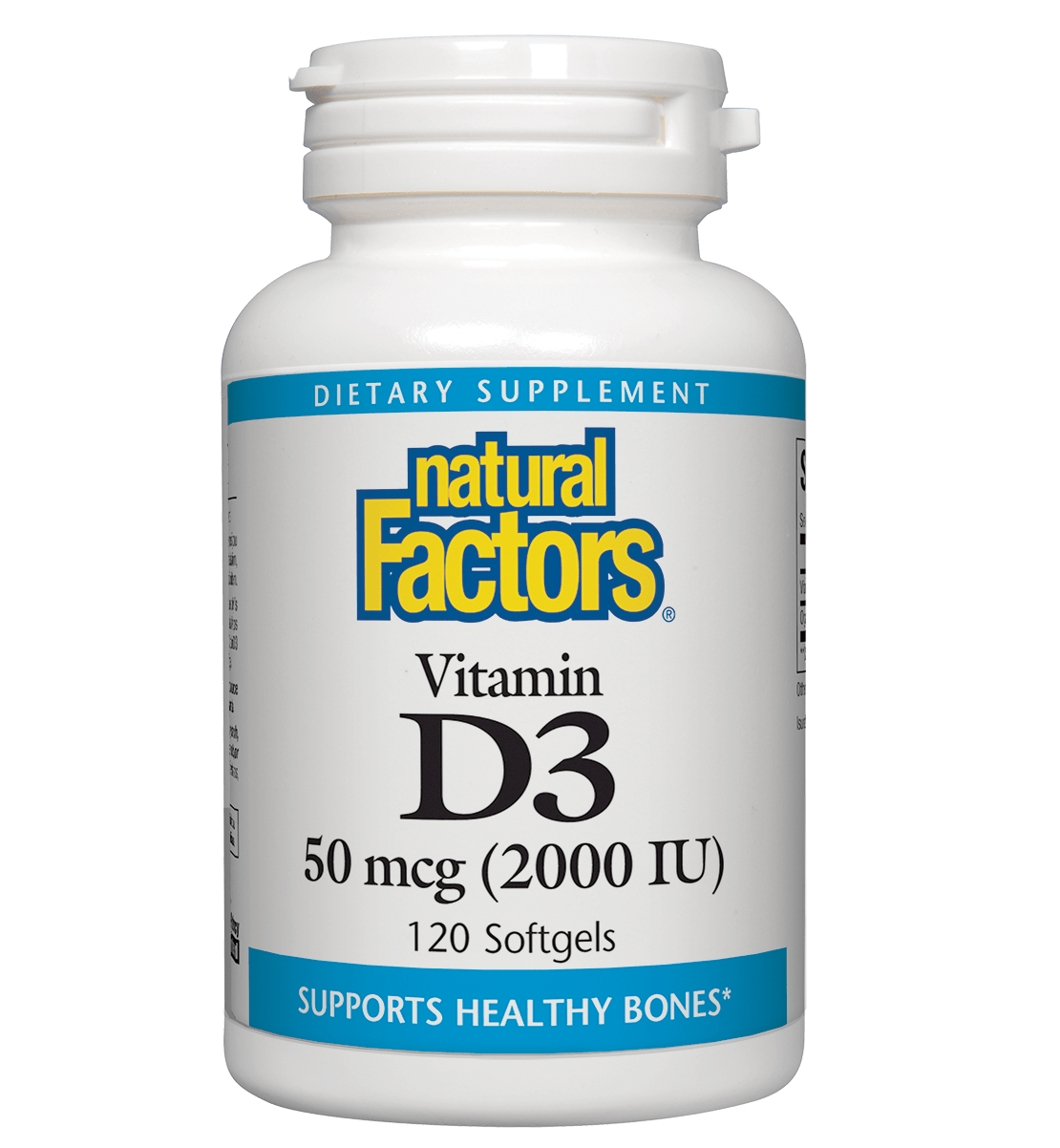 Natural Factors Vitamin D3 50 mcg (2000 IU)