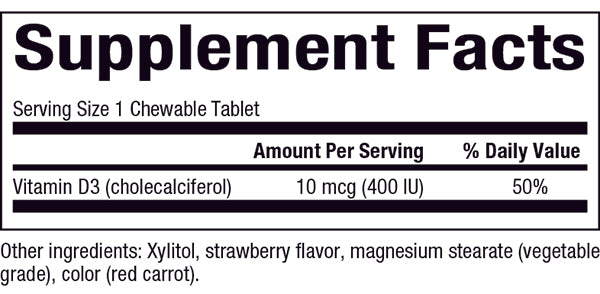 Natural Factors Vitamin D3 10 mcg (400 IU)