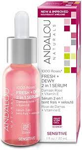 Andalou Sensitive 1000 Roses Fresh + Dewy 2 in 1 Serum