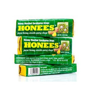 HONEES Menthol Eucalyptus Honey Filled Drops