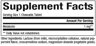 Natural Factors Melatonin 1mg