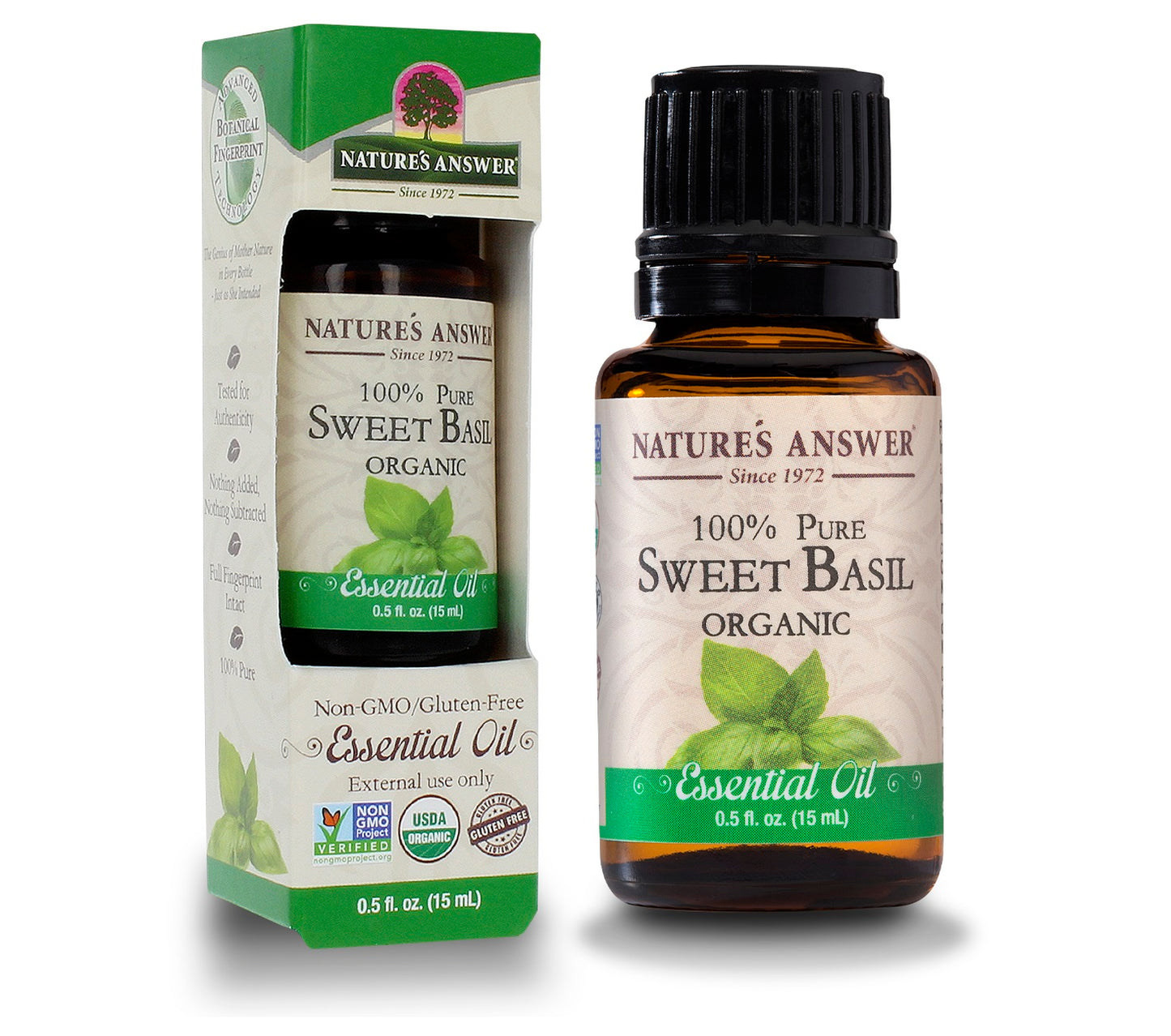 Nature's Answer Sweet Basil Essential Oil Organic
