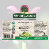Nature's Answer Bergamont Essential Oil Organic