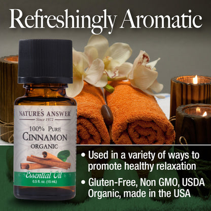 Nature's Answer Cinnamon Essential Oil Organic