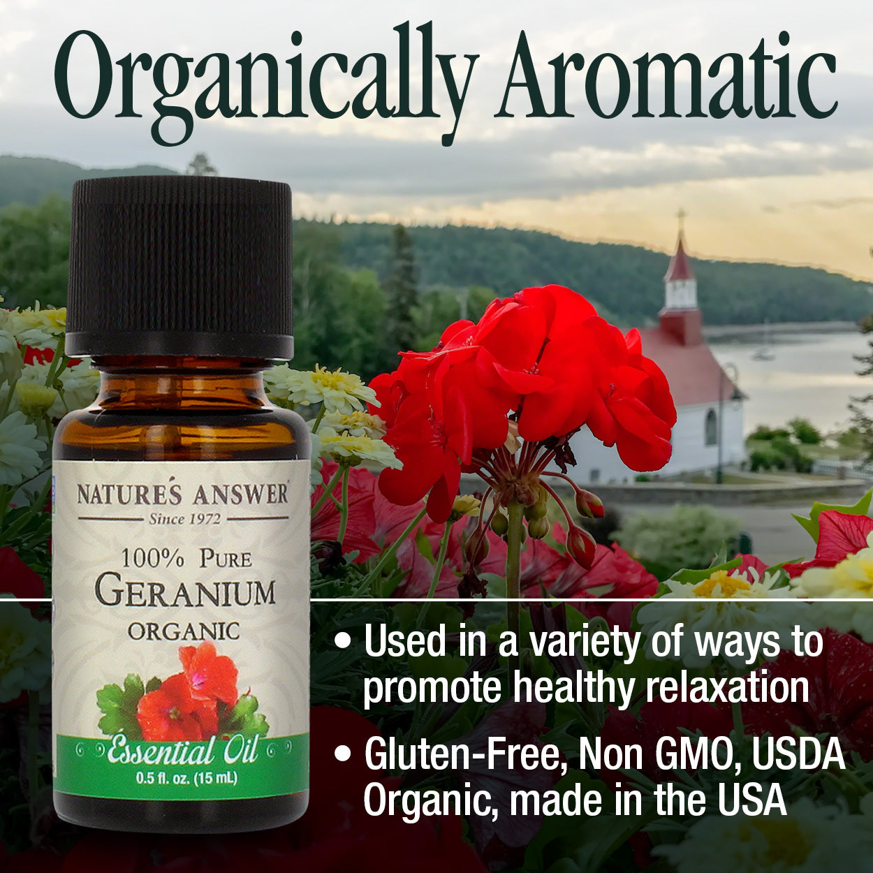 Nature's Answer Geranium Essential Oil Organic