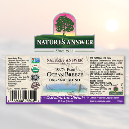 Nature's Answer Ocean Breeze Essential Oil Blend Organic