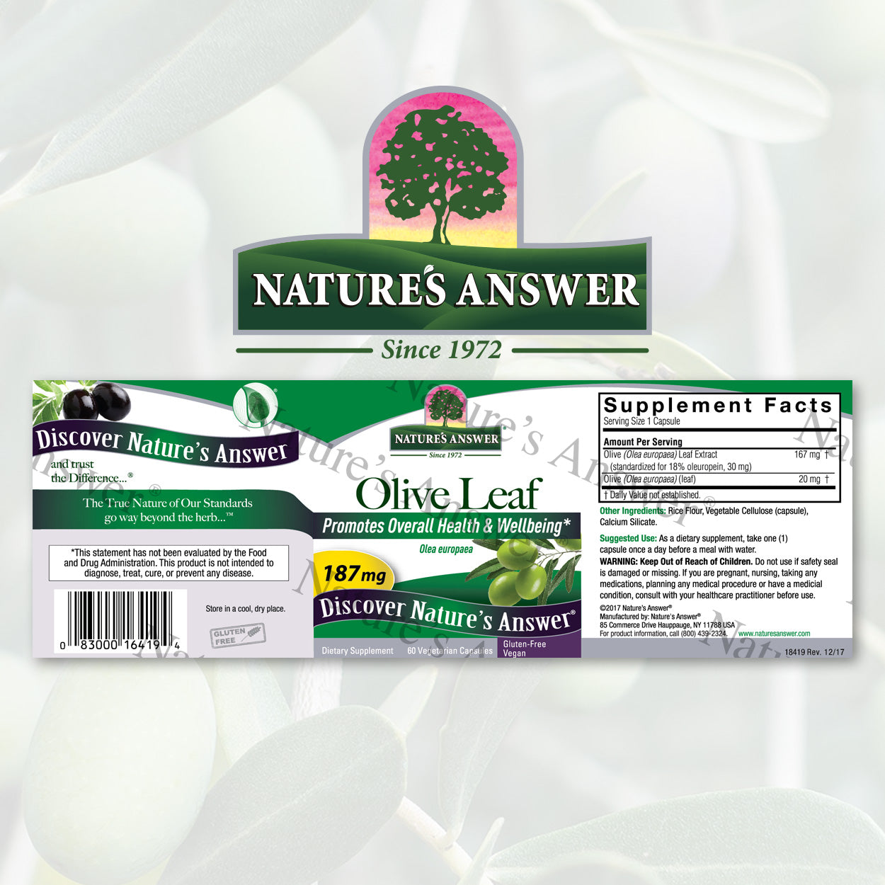 Nature's Answer Olive Leaf Standardized Extract