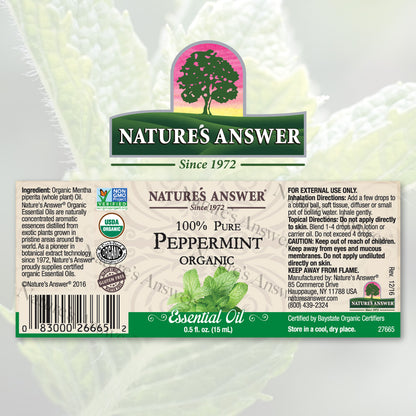 Nature's Answer Peppermint Essential Oil Organic