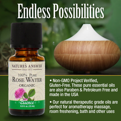 Nature's Answer Rosewater Essential Oil Organic