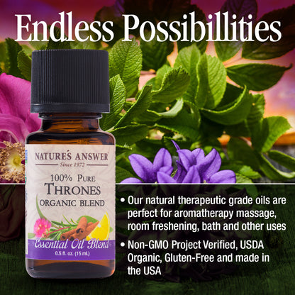 Nature's Answer Thrones Blend Essential Oil Organic