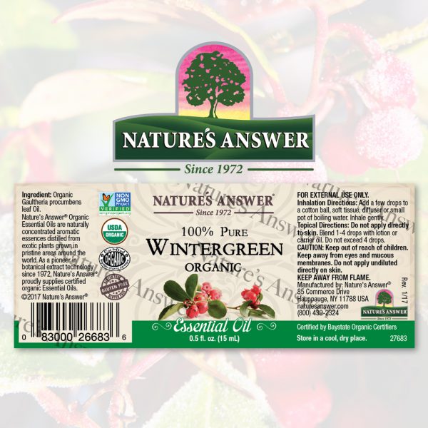 Nature's Answer Wintergreen Essential Oil Organic