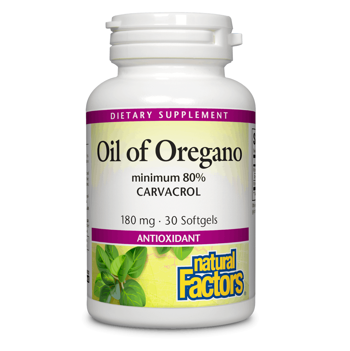 Natural Factors Oil Of Oregano Softgels