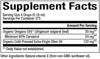 Natural Factors Certified Organic Oil of Oregano