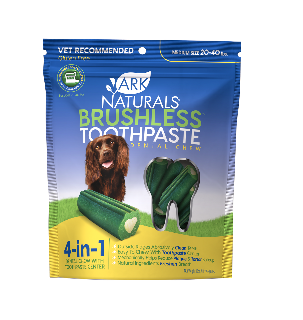 Ark Naturals Brushless Toothpaste Dental Chew - Medium