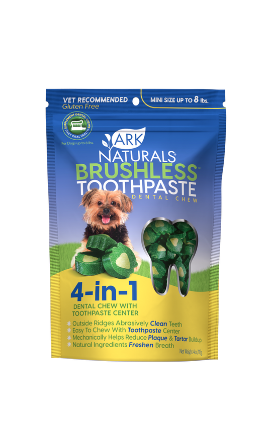 Ark Naturals Brushless Toothpaste Dental Chews - Mini