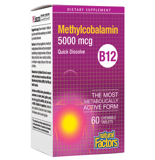 Natural Factors B12 Methylcobalamin 5000mcg