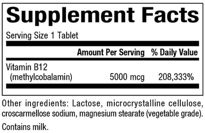 Natural Factors B12 Methylcobalamin 5000mcg