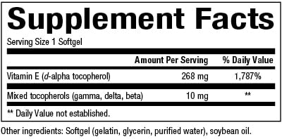 Natural Factors Vitamin E 268 mg (400 IU)