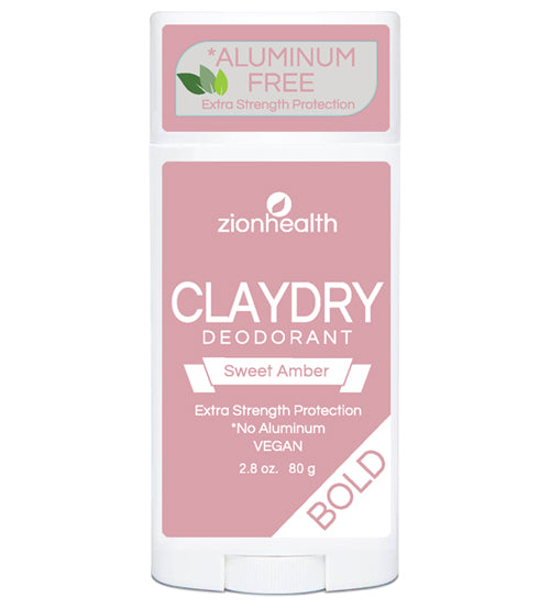 Zion Health Clay Dry Bold - Sweet Amber Vegan Deodorant