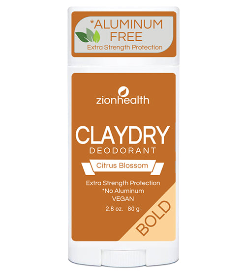 Zion Health Clay Dry Solid - Citrus Blossom Vegan Deodorant