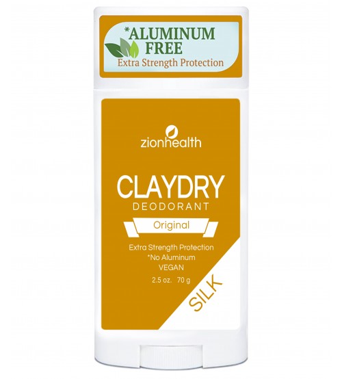 Zion Health Clay Dry Silk - Original Vegan Deodorant