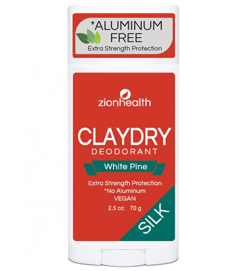 Zion Health Clay Dry Silk - White Pine Vegan Deodorant