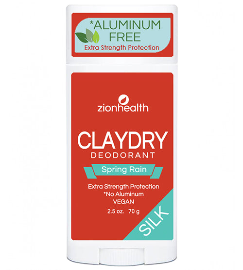 Zion Health Clay Dry Silk - Spring Rain Vegan Deodorant